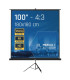 iggual Pantalla 100" 180x180 cm con trípode+bolsa