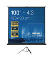 iggual Pantalla 100" 180x180 cm con trípode+bolsa