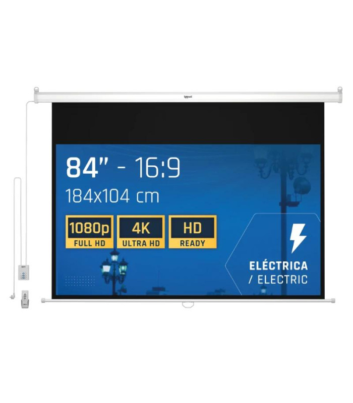 iggual Pantalla eléctrica 16:9 84" 184x104 cm