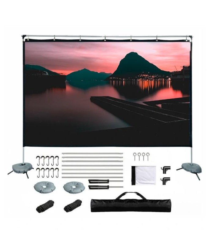iggual Pantalla exterior portable 120" 265x149 cm