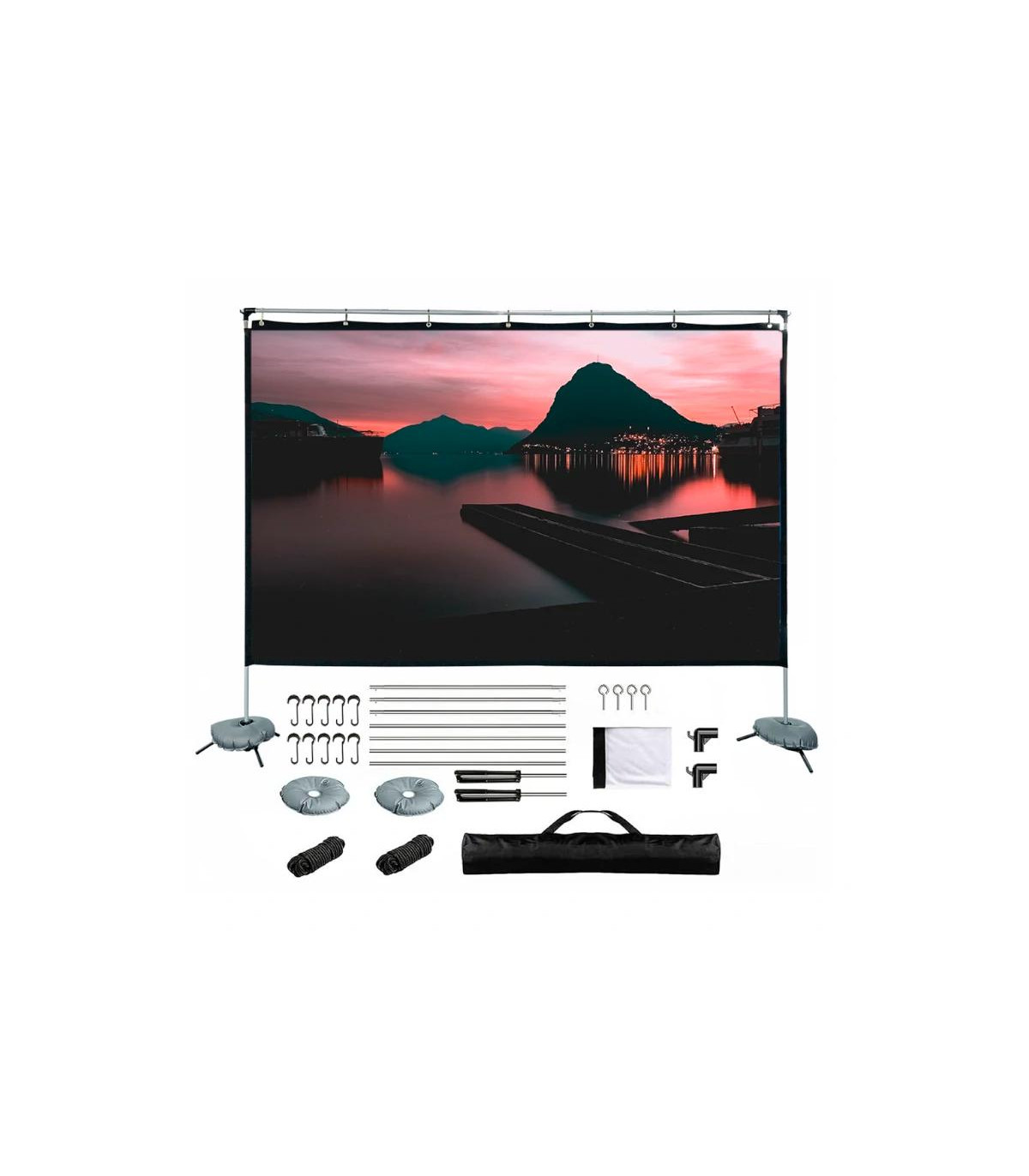 iggual Pantalla exterior portable 120" 265x149 cm