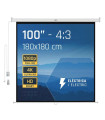 iggual Pantalla eléctrica 4:3 100" 180x180 cm