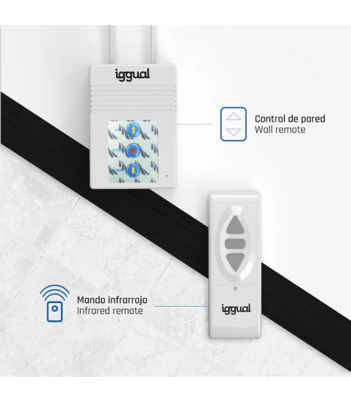 iggual Pantalla eléctrica 4:3 100" 180x180 cm