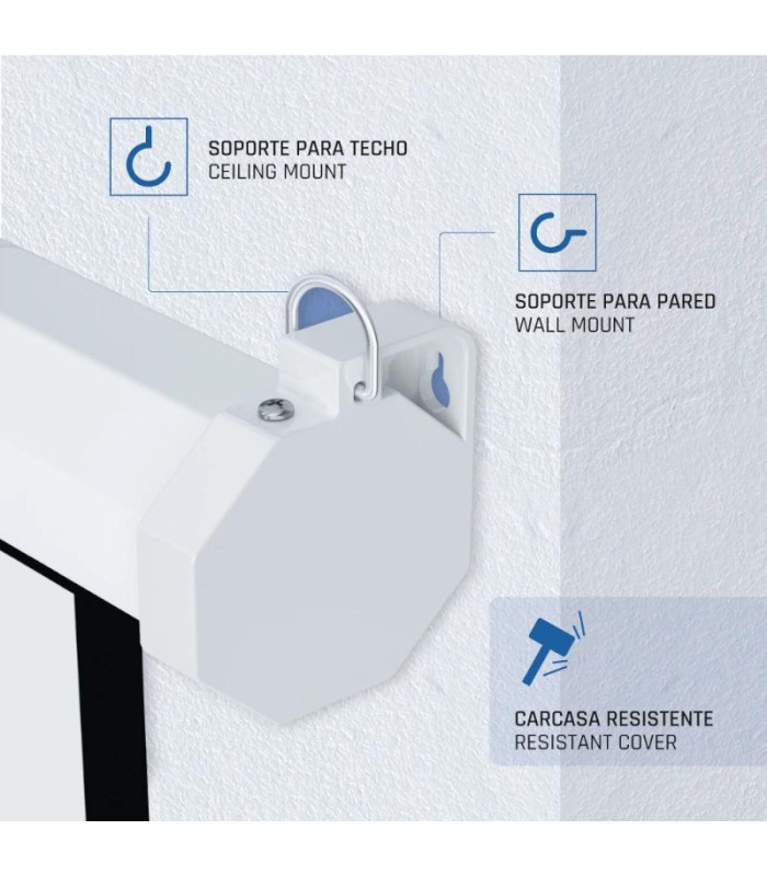 iggual Pantalla eléctrica 4:3 100" 180x180 cm