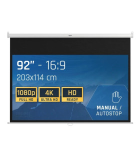 iggual Pantalla manual 16:9 92" 203x114 cm
