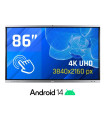 iggual Pantalla interactiva 4K ORCHID 86" Webcam