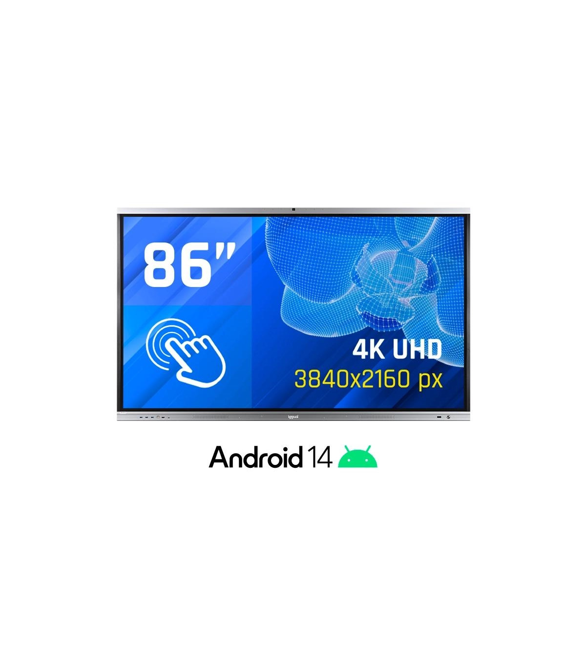 iggual Pantalla interactiva 4K ORCHID 86" Webcam