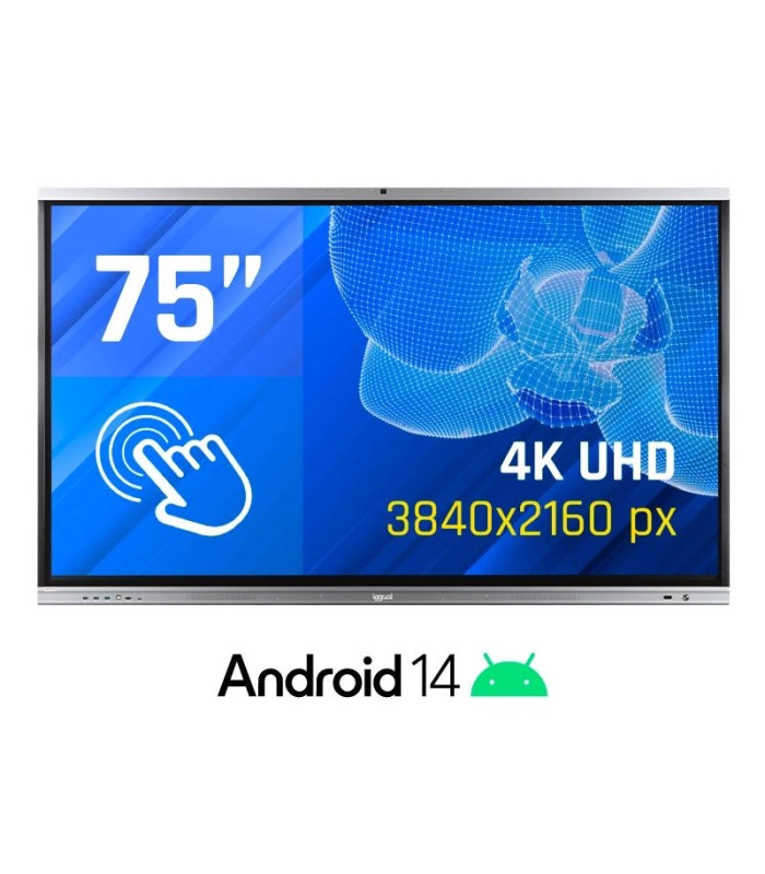 iggual Pantalla interactiva 4K ORCHID 75" Webcam