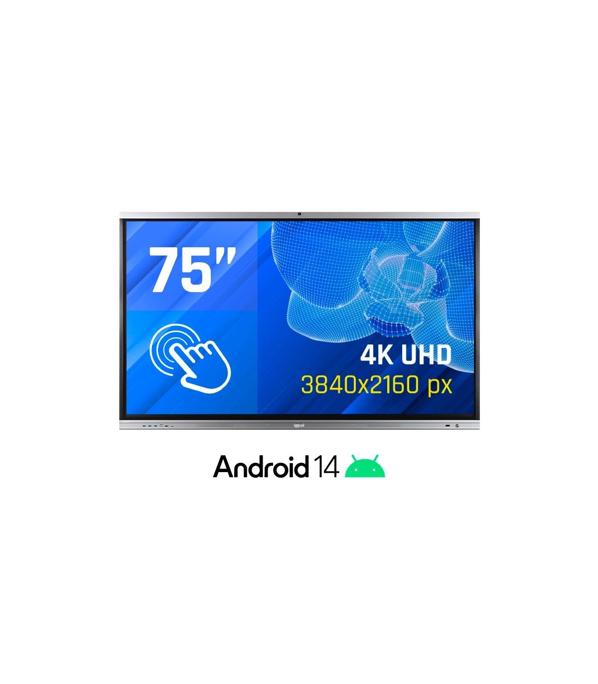 iggual Pantalla interactiva 4K ORCHID 75" Webcam