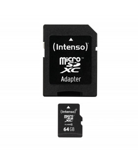 Intenso 3413490 Micro SD clase 10 64GB c/adapt