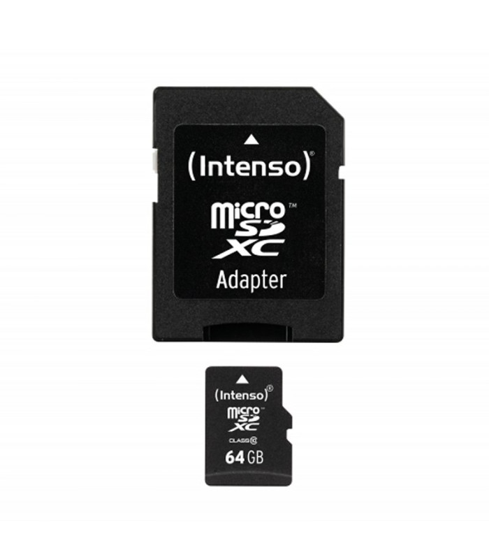 Intenso 3413490 Micro SD clase 10 64GB c/adapt