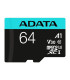 ADATA microSDXC/SDHC UHS-I U3 64GB c/adapt