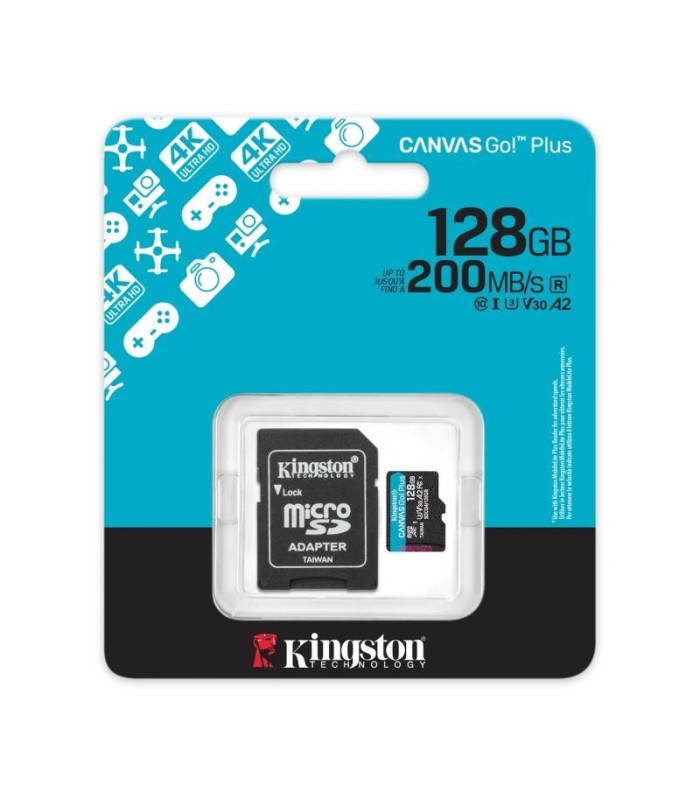 Kingston microSD Canvas Go! Plus 4 128GB 200 MB-s