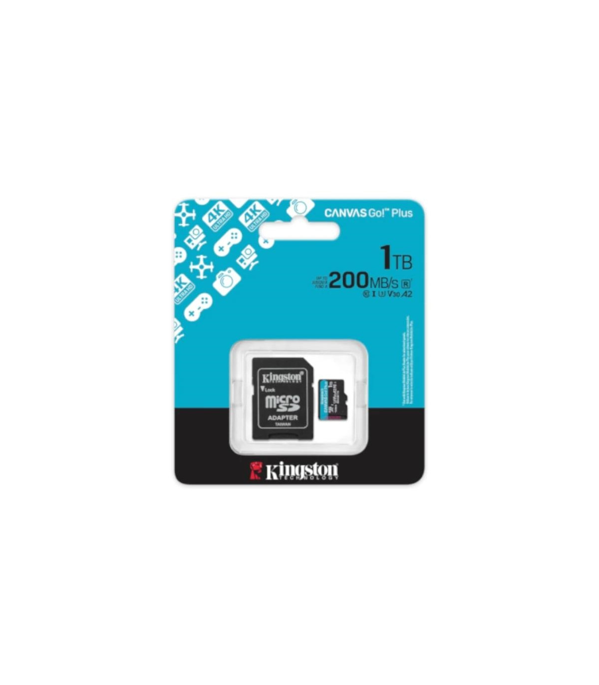 Kingston microSD Canvas Go! Plus 4 1TB 200 MB-s