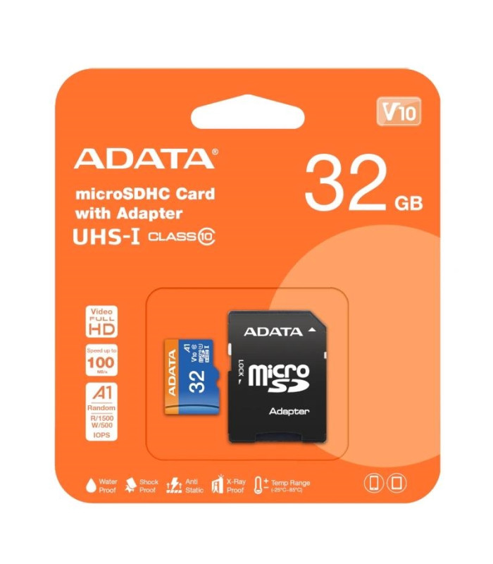 ADATA MicroSDHC 32GB UHS-I CLASS10 c/adapt