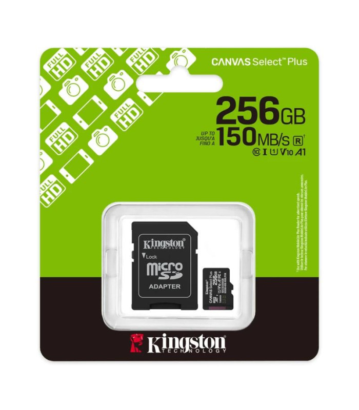 Kingston SDCS3/256GB microSDXC Gen3 150MB/s A1