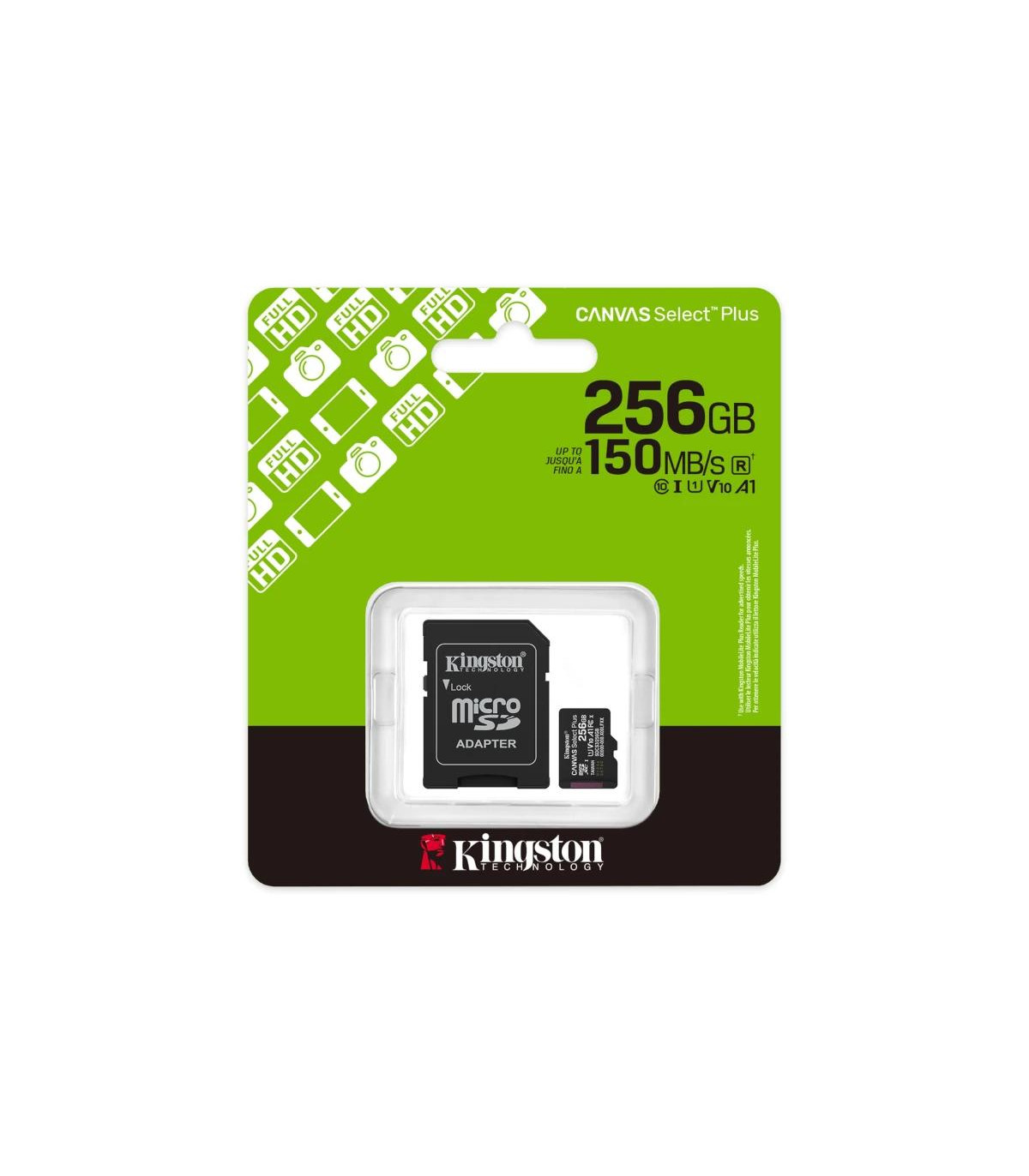 Kingston SDCS3/256GB microSDXC Gen3 150MB/s A1
