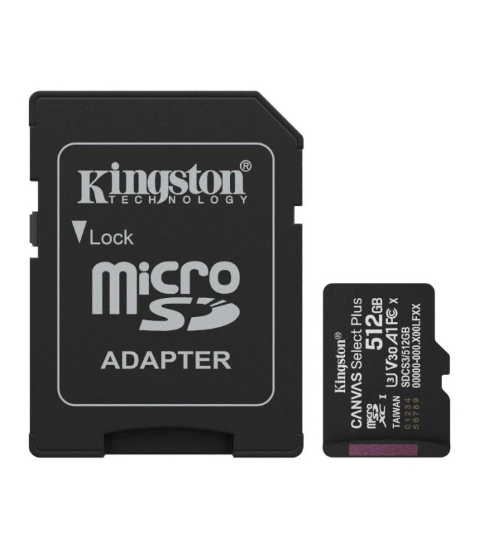 Kingston SDCS3/512GB microSDXC Gen3 150MB/s A1