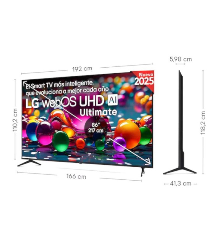 LG 86UA75006LA TV 86" UHD 4K AI STV USB HDMI Bt