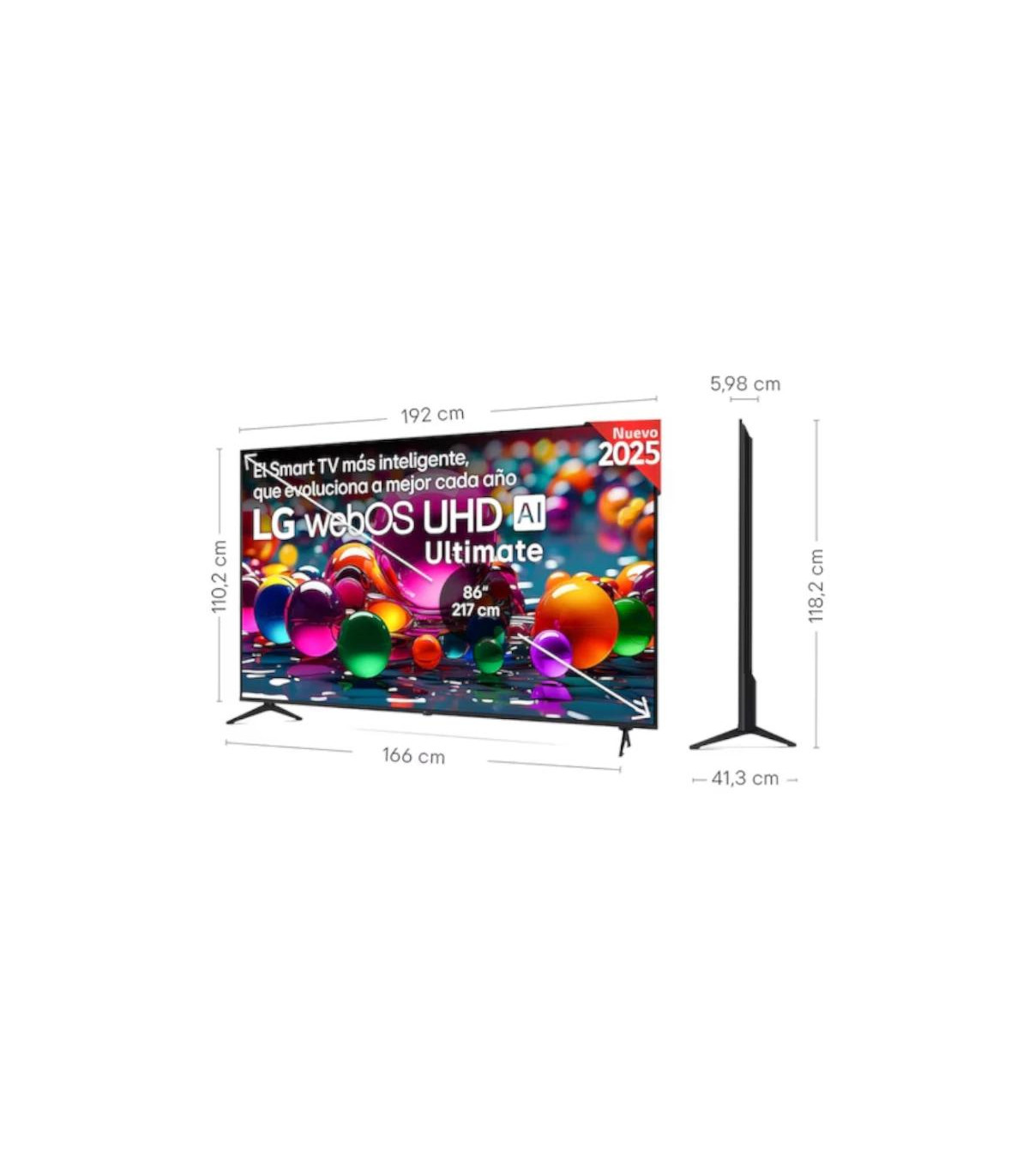 LG 86UA75006LA TV 86" UHD 4K AI STV USB HDMI Bt