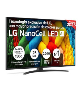 LG 50NANO81A6A TV 50" UHD SMART TV 4K NanoCell