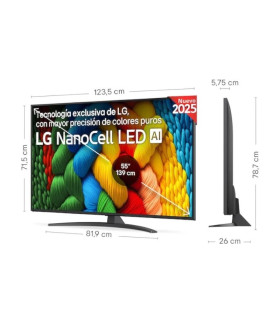 LG 55NANO81A6A TV 55" UHD SMART TV 4K