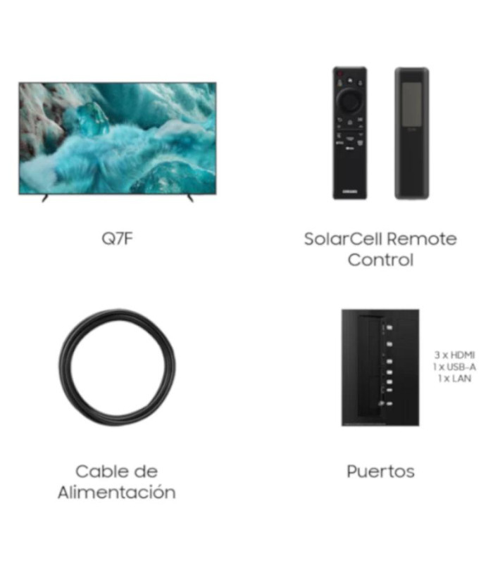 SAMSUNG TV 85" TQ85Q7F UHD QLED SMARTTV IA HDR10+