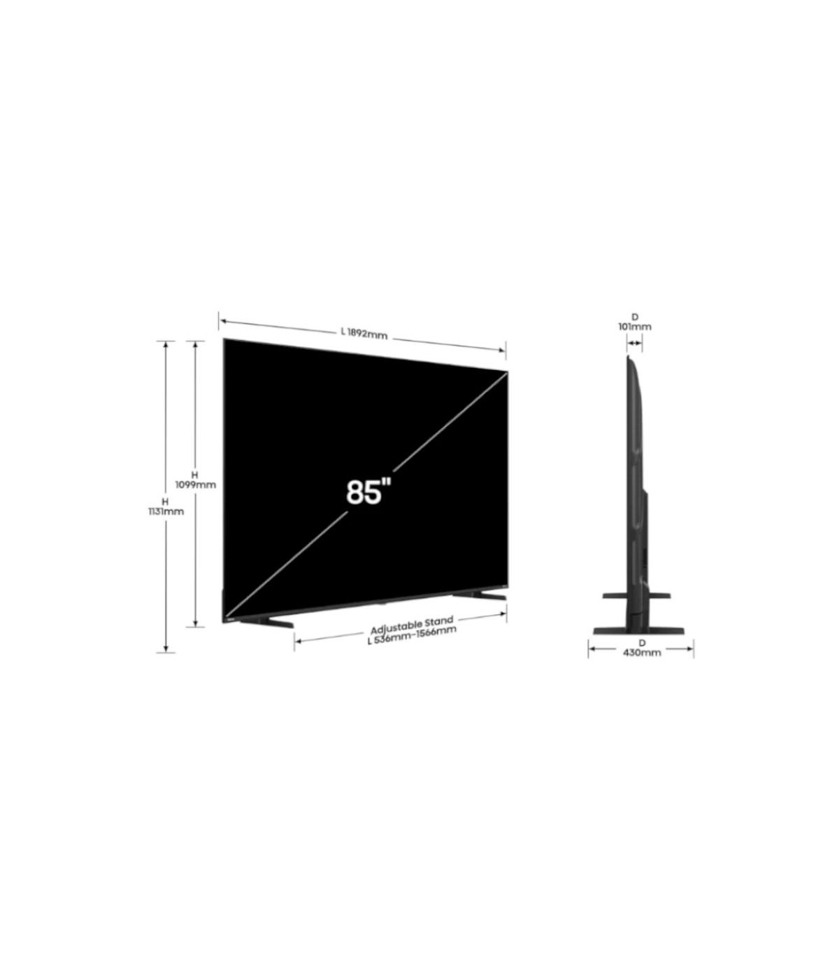 Hisense 85A6Q TV 85" UHD SMART TV DOLBYVISION DTSX