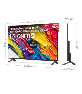 LG 55QNED82A6B TV 55" QNED SMART TV 4K IA