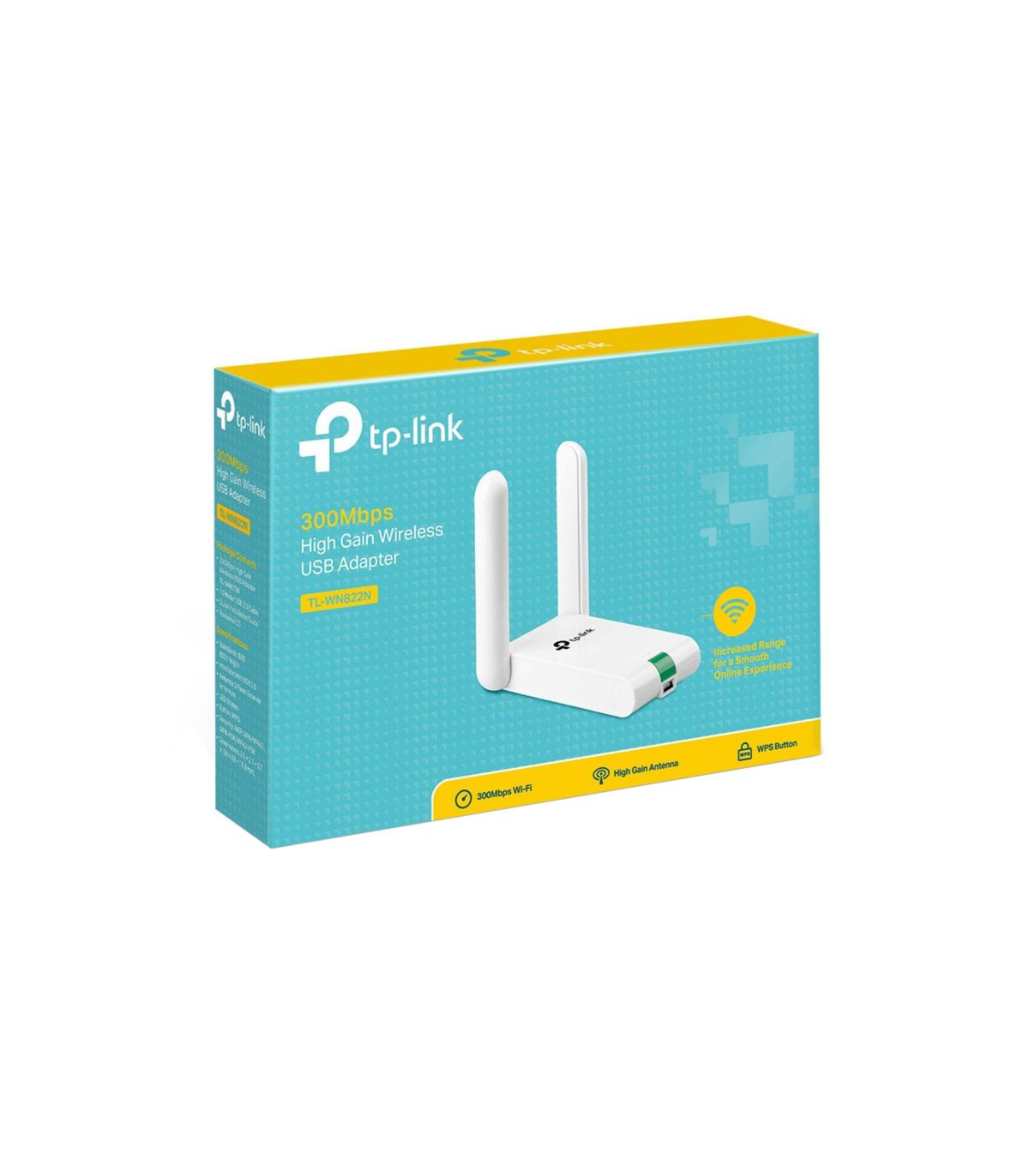 TP-LINK TL-WN822N Adaptador Red N300 3dBi USB
