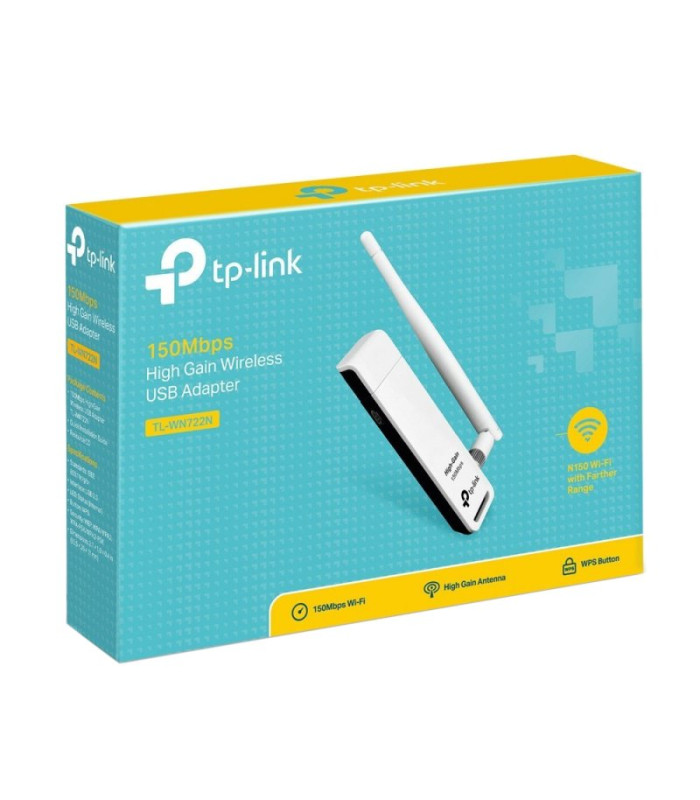 TP-LINK TL-WN722N Tarjeta Red WiFi N150 USB