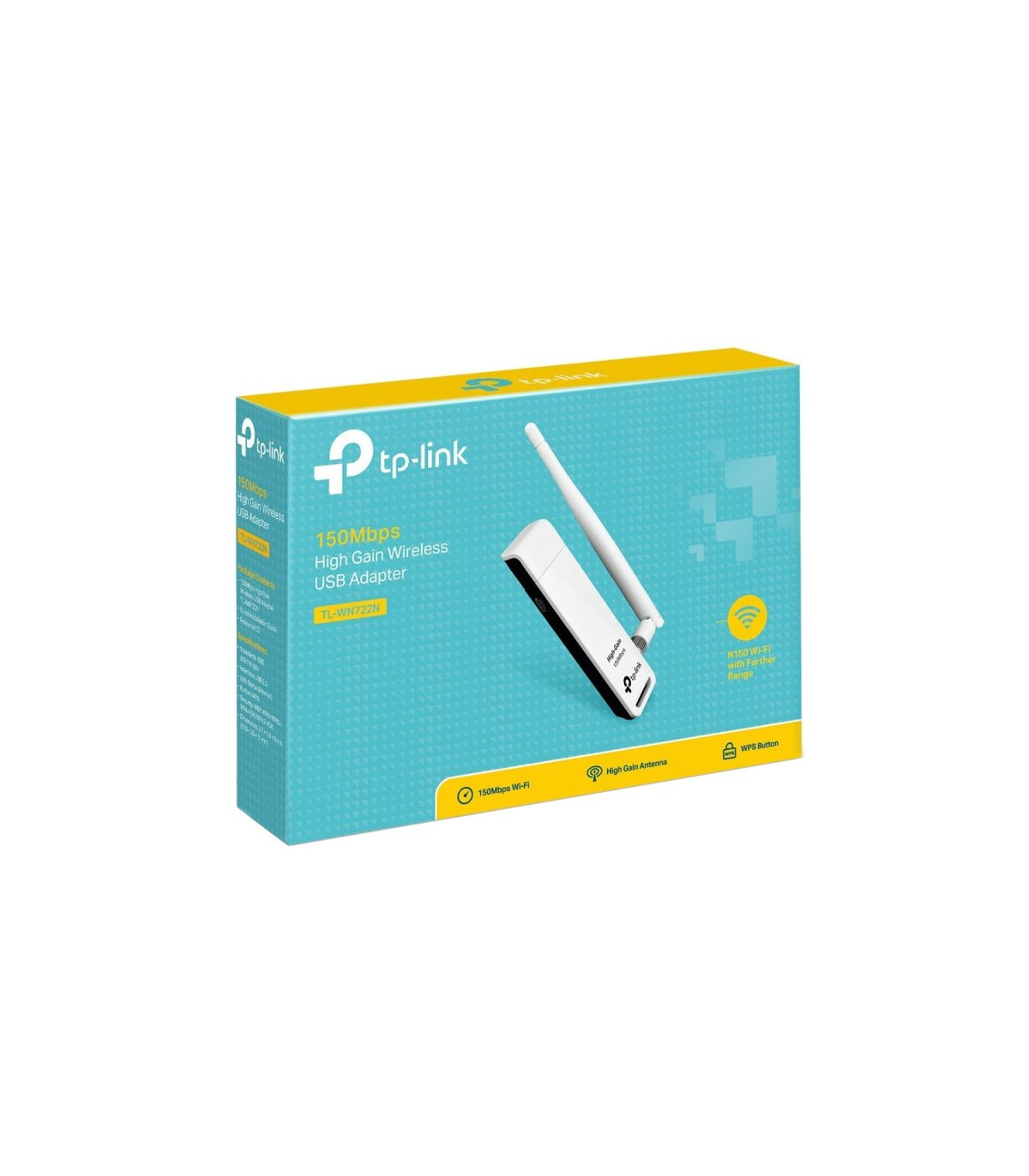 TP-LINK TL-WN722N Tarjeta Red WiFi N150 USB