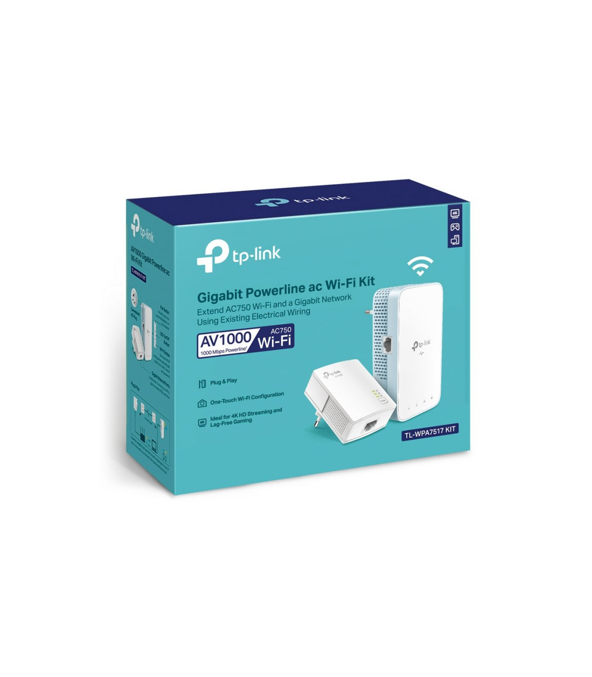 TP-Link TL-WPA7517 KIT PWRL ac WiFi AV1000 GbE