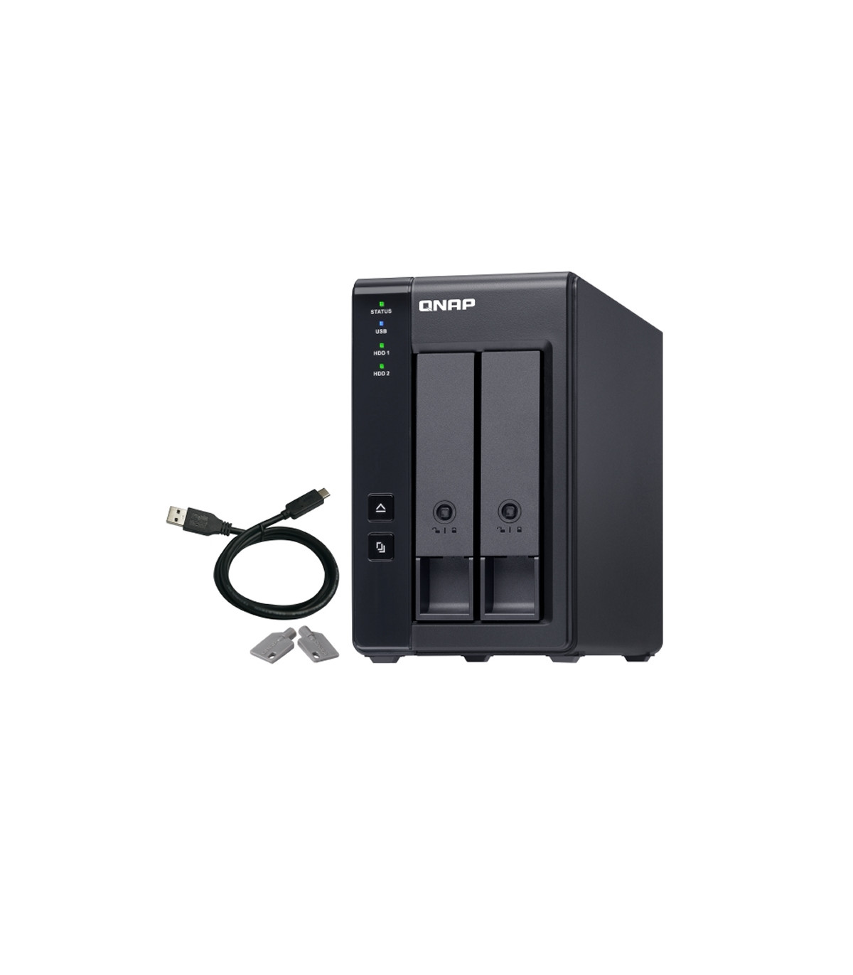 QNAP TR-002 Raid Expansion 2XHDD-Bay 1xUSB-C 3.2
