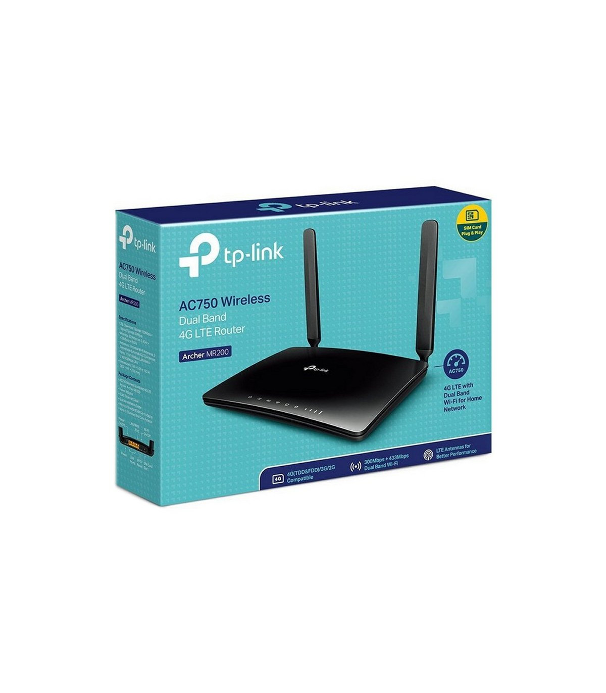 TP-LINK Archer MR200 Router 4G WiFi AC750