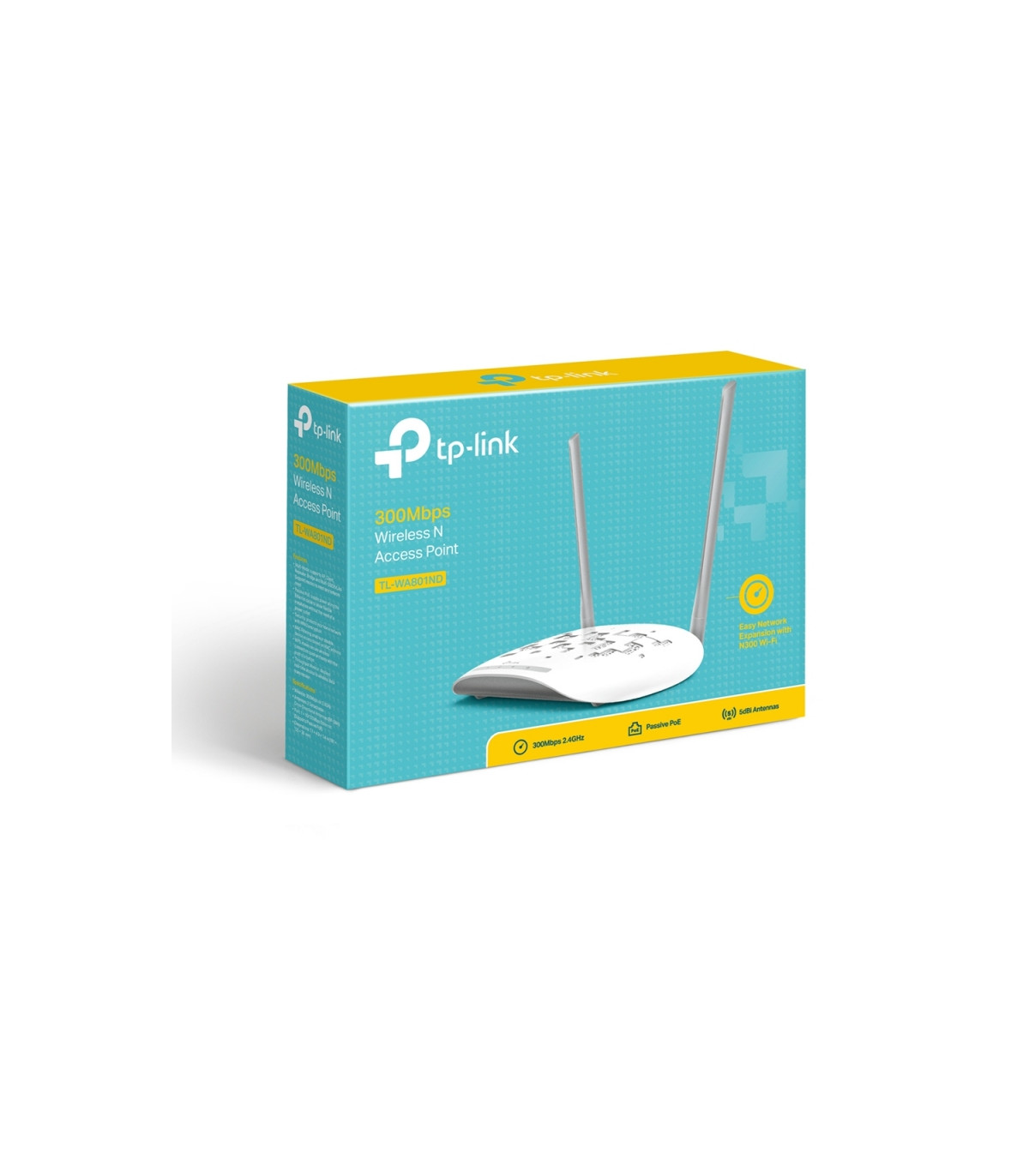 TP-LINK TL-WA801N Punto Acceso 2.4GHz N300 Wi-Fi