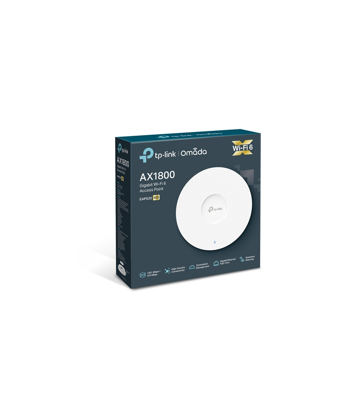 TP-Link EAP620 HD WiFi AX1800 Dual PoE Techo Omada