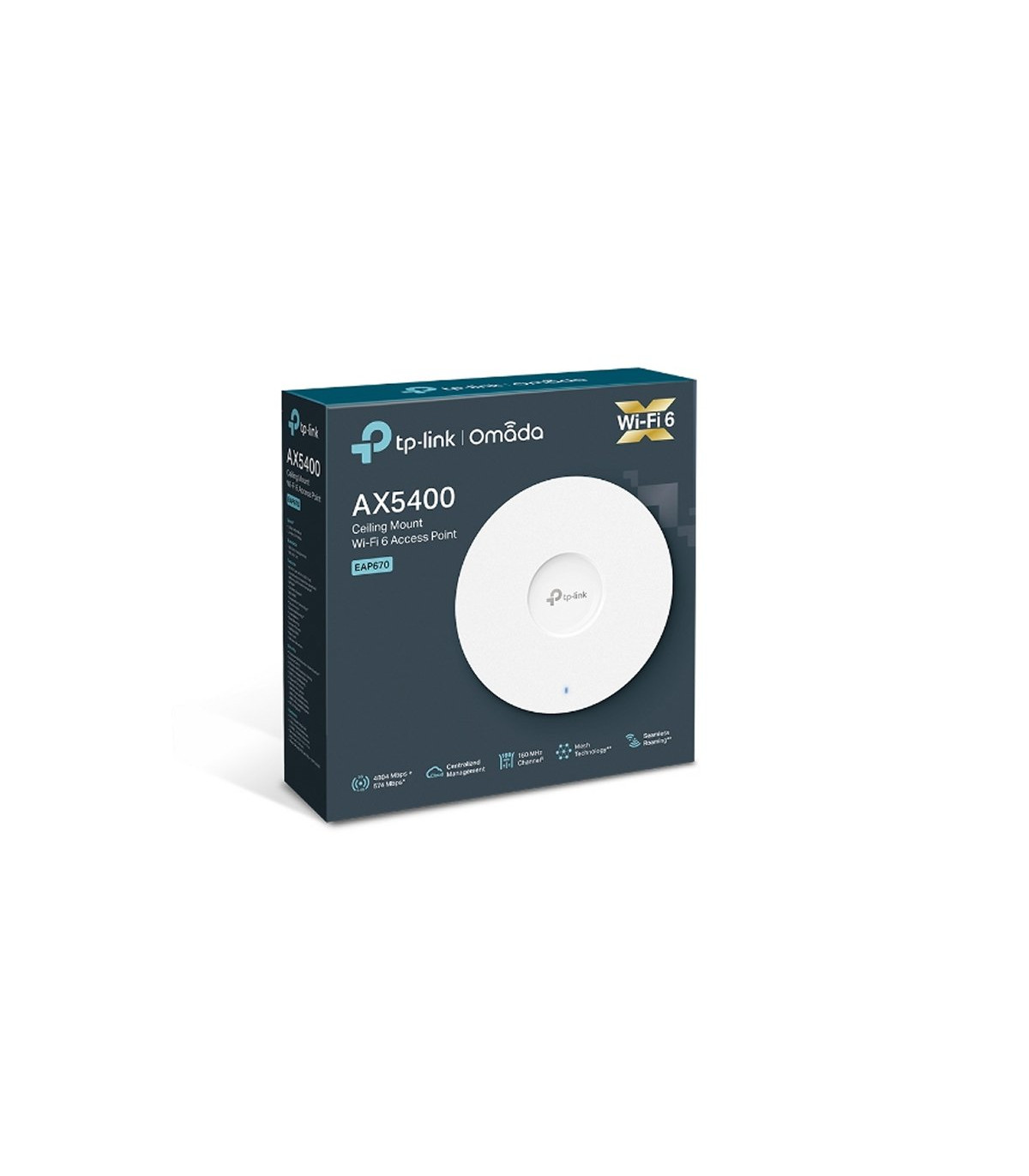 TP-Link EAP670 AP WiFi6 AX5400 Techo Dual 1x2.5GbE