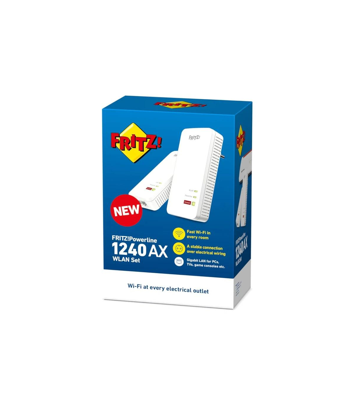 Fritz! Powerline 1240 AX WLAN Set Mesh 2xGbE