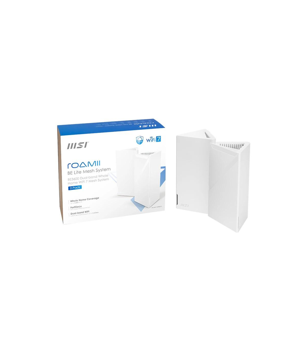 MSI MRBE50-2PK Roamii BE Lite Mesh System-2 Pack
