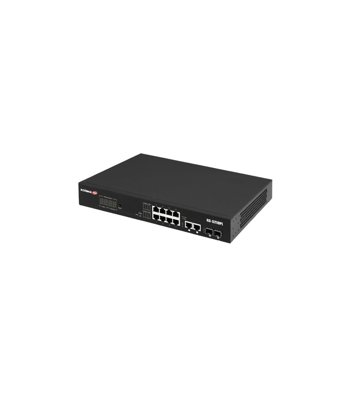 Edimax GS-5210PL Switch 10xGb PoE+ 2xSFP Surve