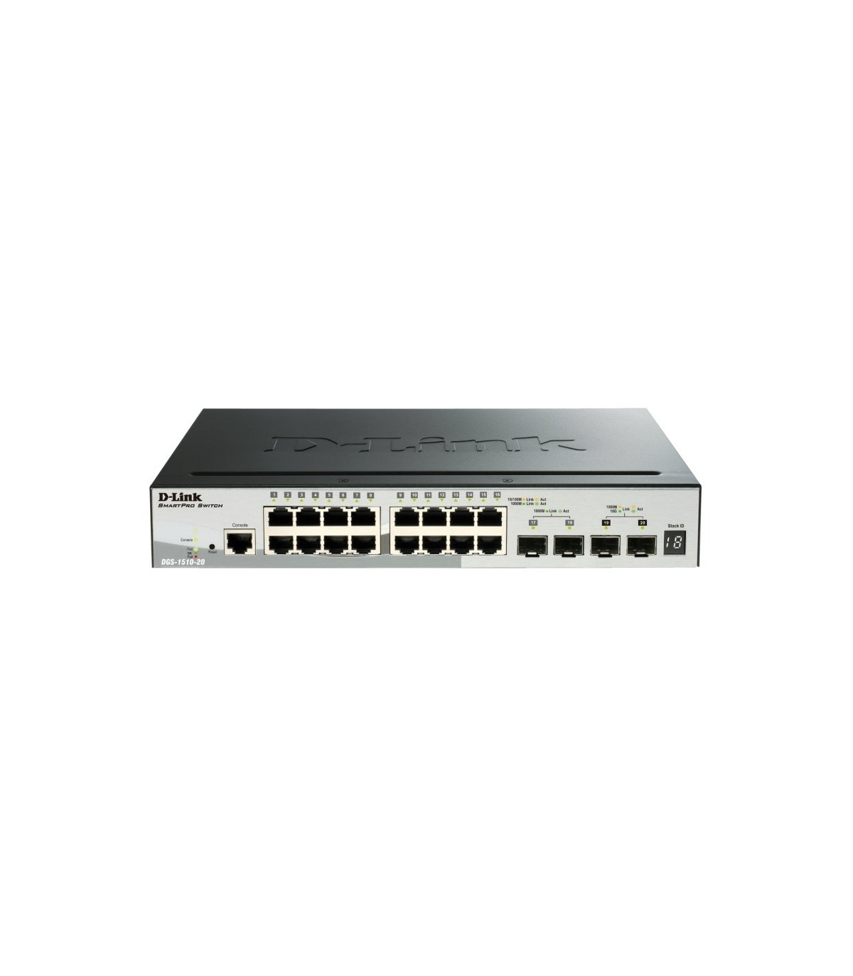 D-Link DGS-1510-20/E Switch L2 16xGb 2xSFP+ 2x10Gb