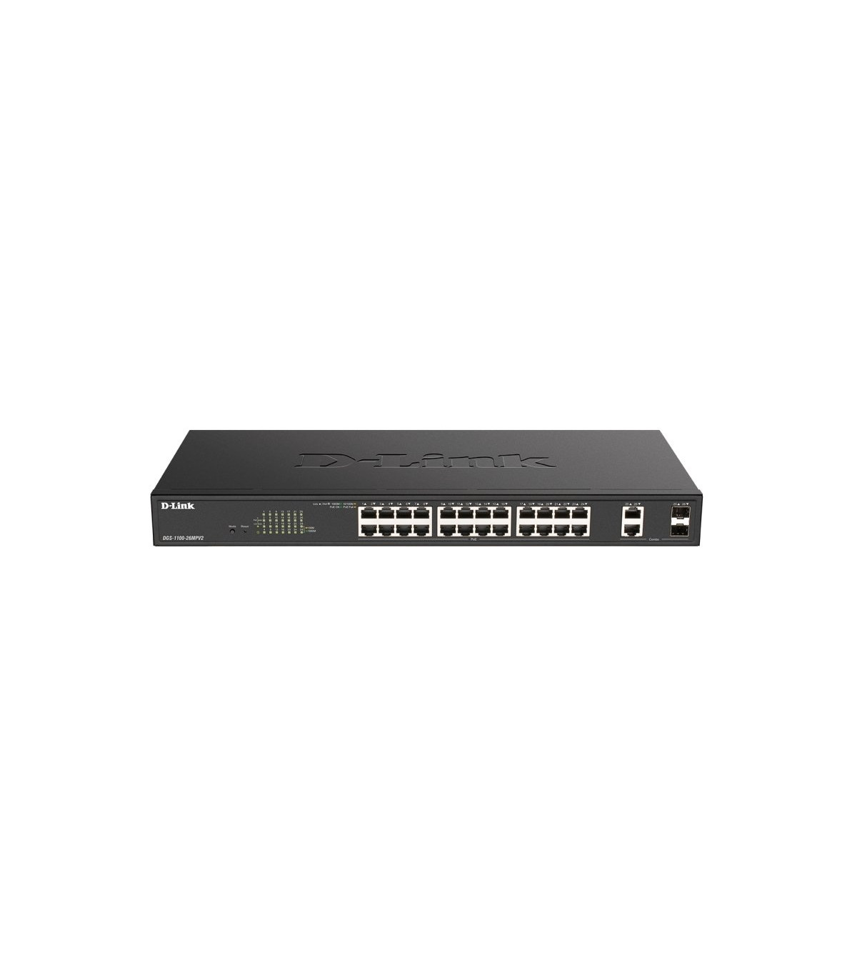 D-Link DGS-1100-26MPV2/E Switch 24xPoE+ 2xSFP Comb
