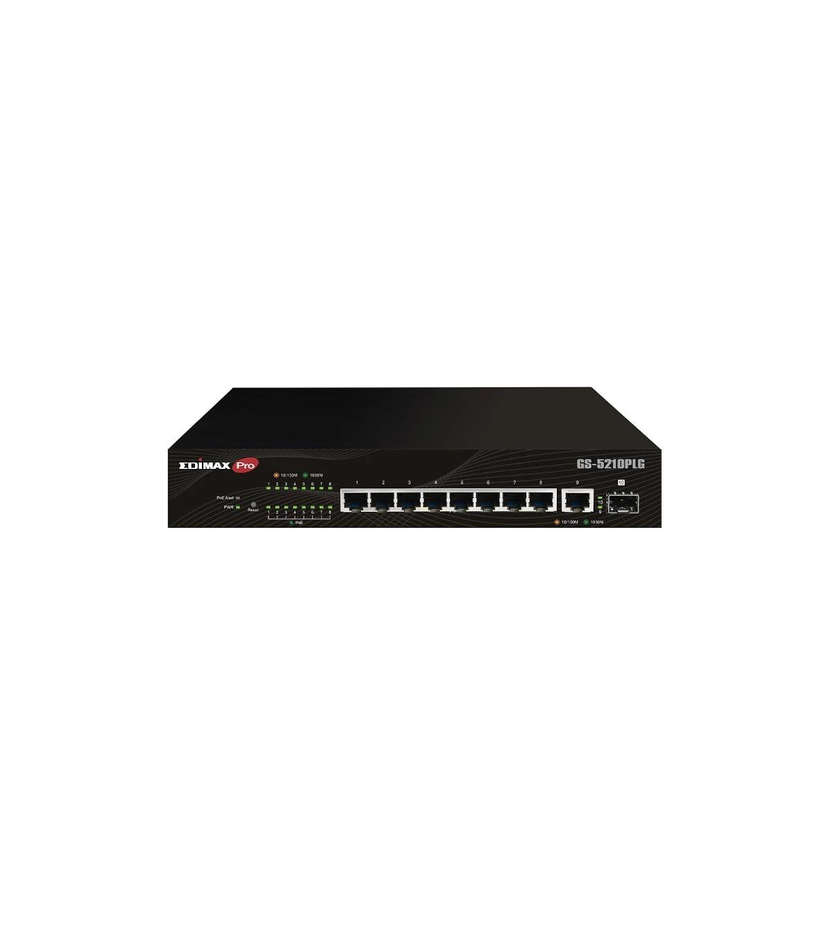 Edimax GS-5210PLG Switch 10xGbE LR PoE+ (1xSFP)