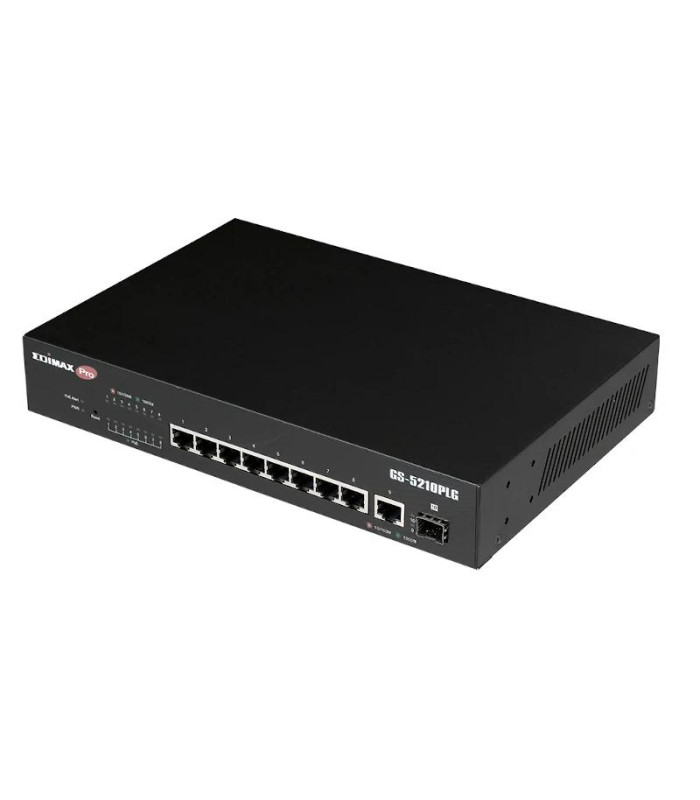 Edimax GS-5210PLG Switch 10xGbE LR PoE+ (1xSFP)