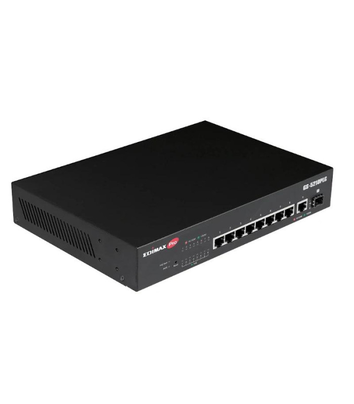 Edimax GS-5210PLG Switch 10xGbE LR PoE+ (1xSFP)