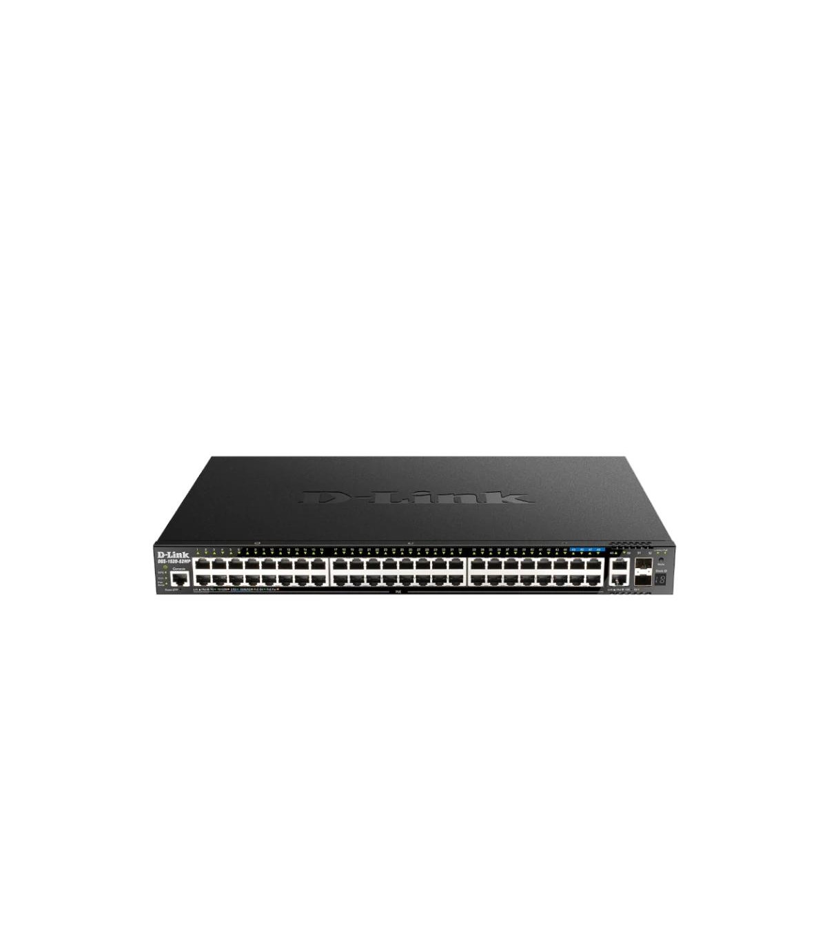 D-Link DGS-1520-52MP/E Switch 44xGbE PoE 2x10 SFP+