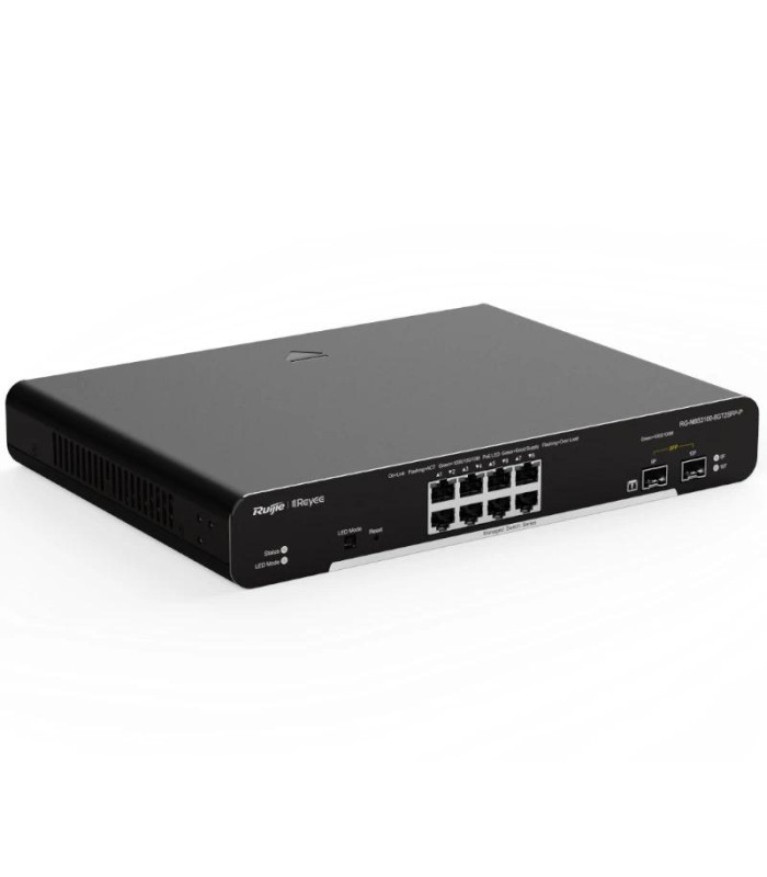Reyee Switch L2 8xGb PoE+ 2xSFP Slots Rack