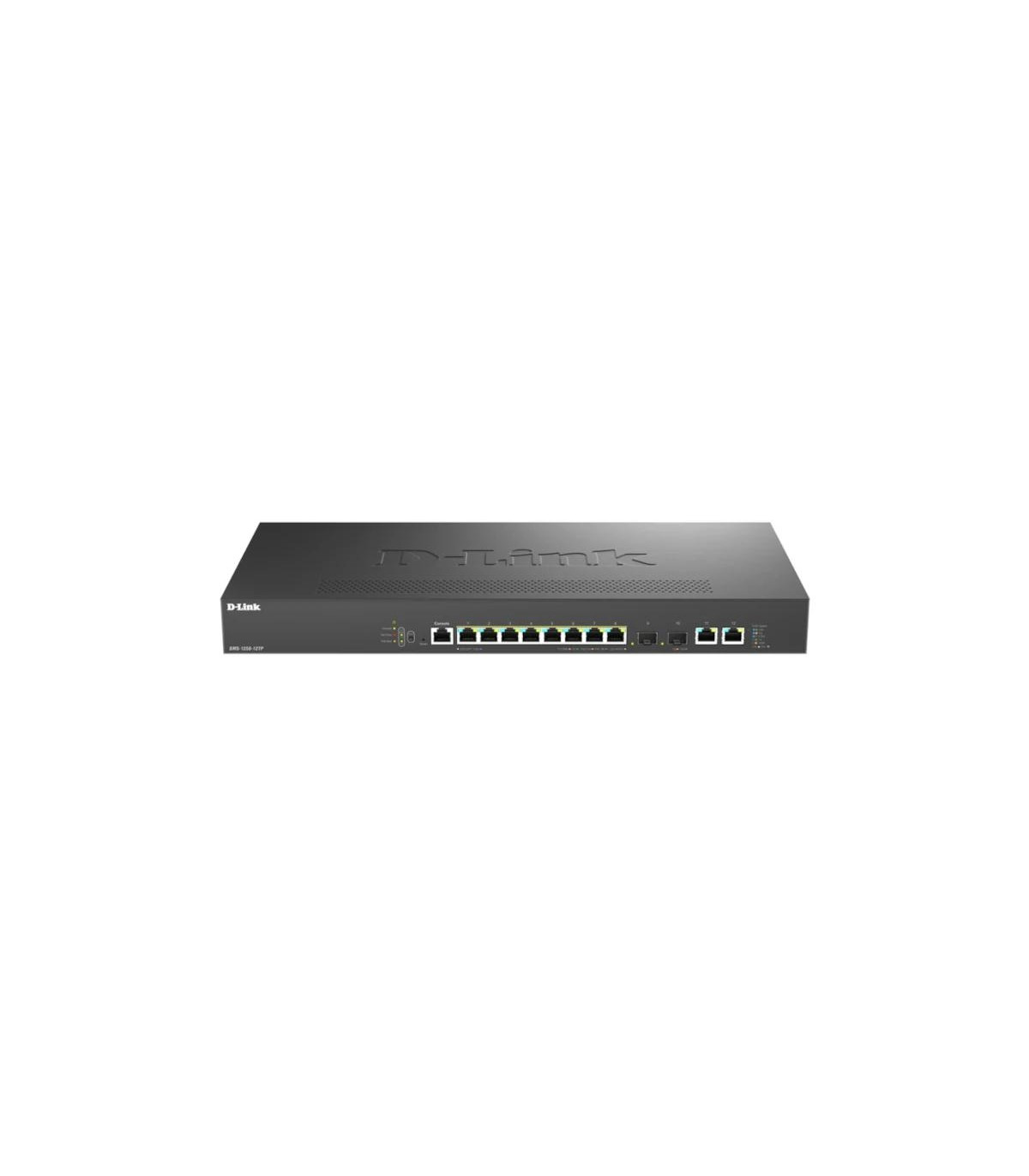 D-Link DMS-1250-12TP/E Switch 8xMG 2x10GB PoE L2