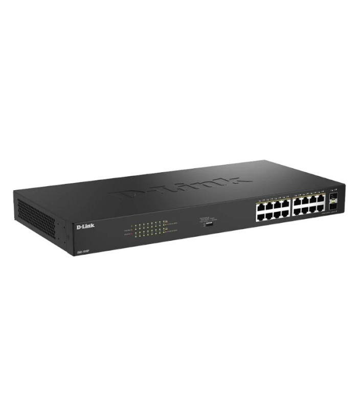 D-Link DGS-1018P/E Switch 16xGbE PoE+ 2xSFP